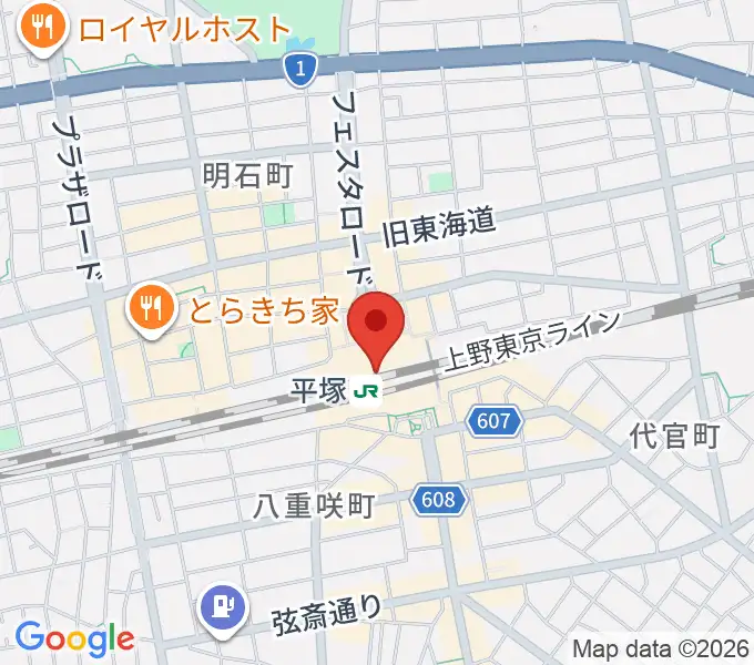 ラスカ平塚6F ラスカホールの地図