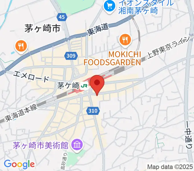 茅ヶ崎ルシュマンデザールの地図