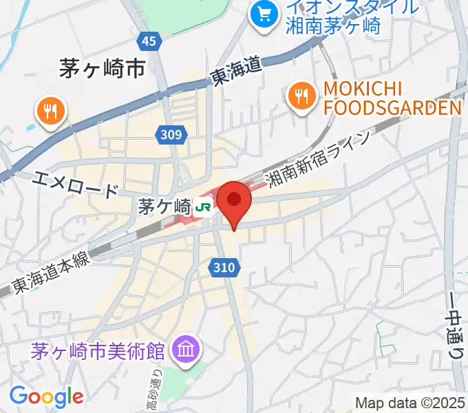 茅ヶ崎ルシュマンデザールの地図