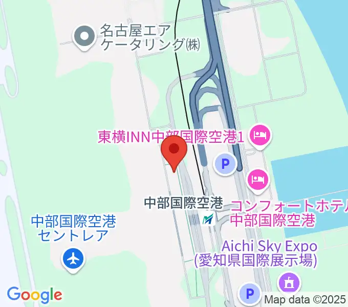 中部国際空港セントレアホールの地図