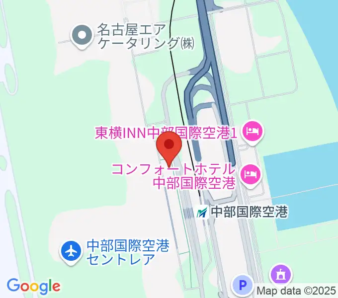 中部国際空港セントレアホールの地図