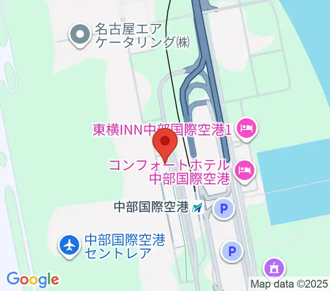 中部国際空港セントレアホールの地図