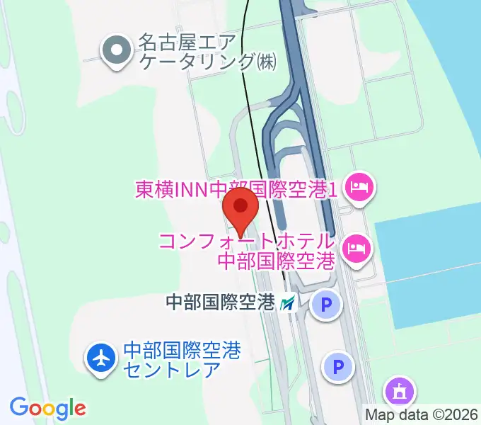 中部国際空港セントレアホールの地図