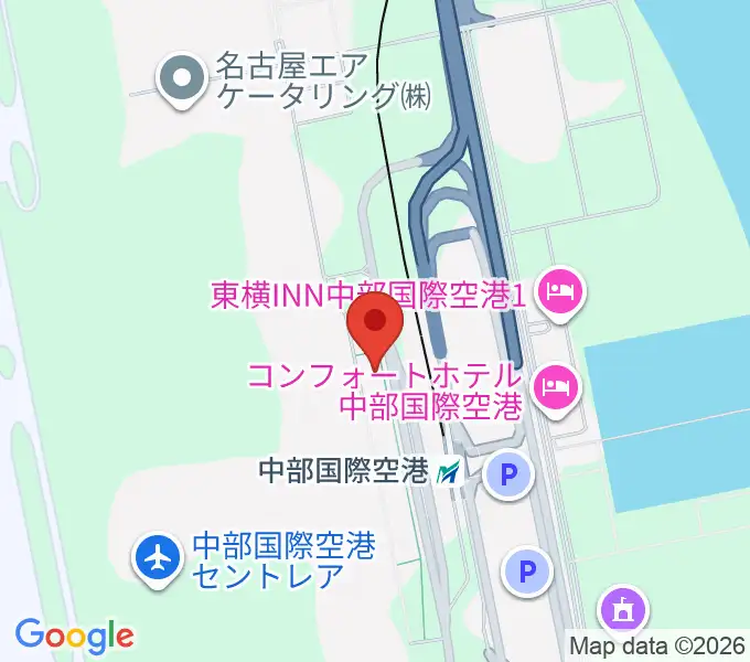 中部国際空港セントレアホールの地図