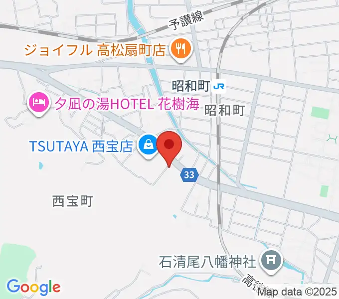 香川県教育会館ミューズホールの地図