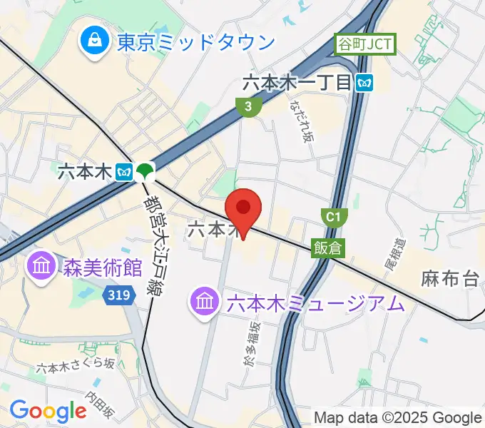 六本木BUZZの地図