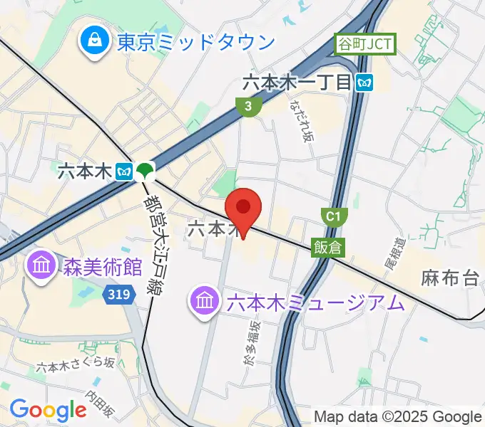 六本木BUZZの地図