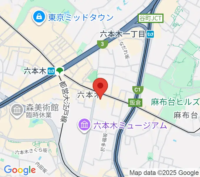 六本木BUZZの地図