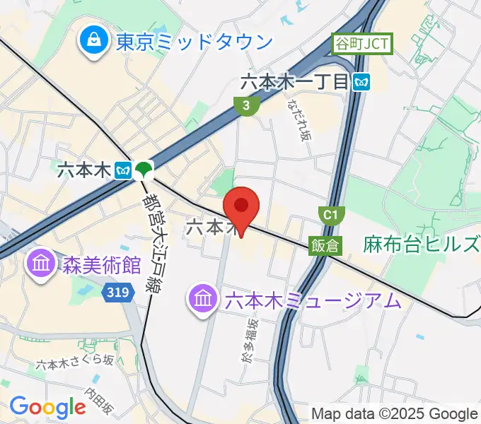 六本木BUZZの地図