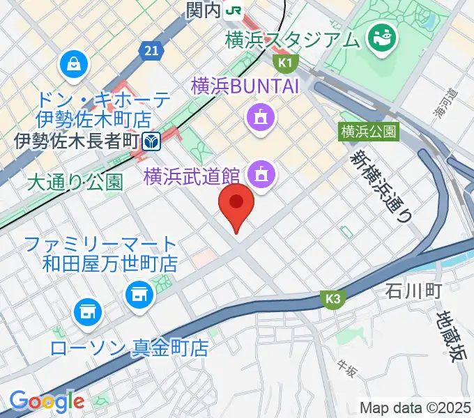 遊楽BRAVE BAR横浜の地図