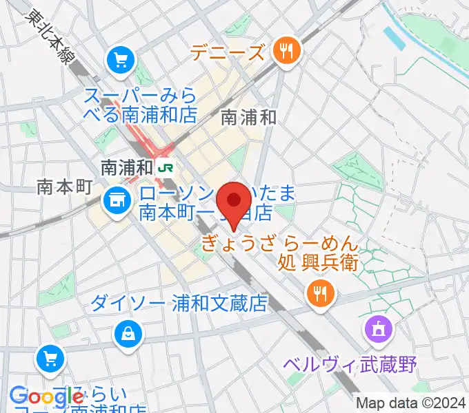 ミリオン楽器 南浦和店の地図