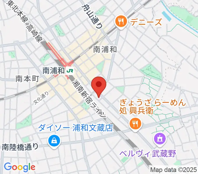 ミリオン楽器 南浦和店の地図
