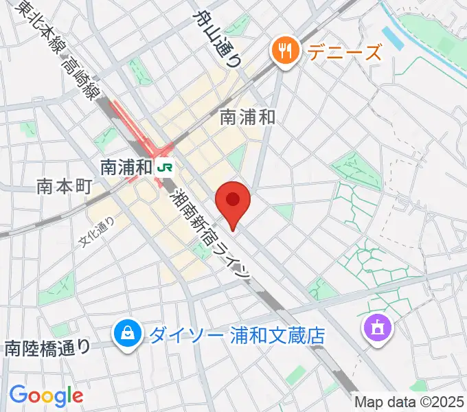 ミリオン楽器 南浦和店の地図