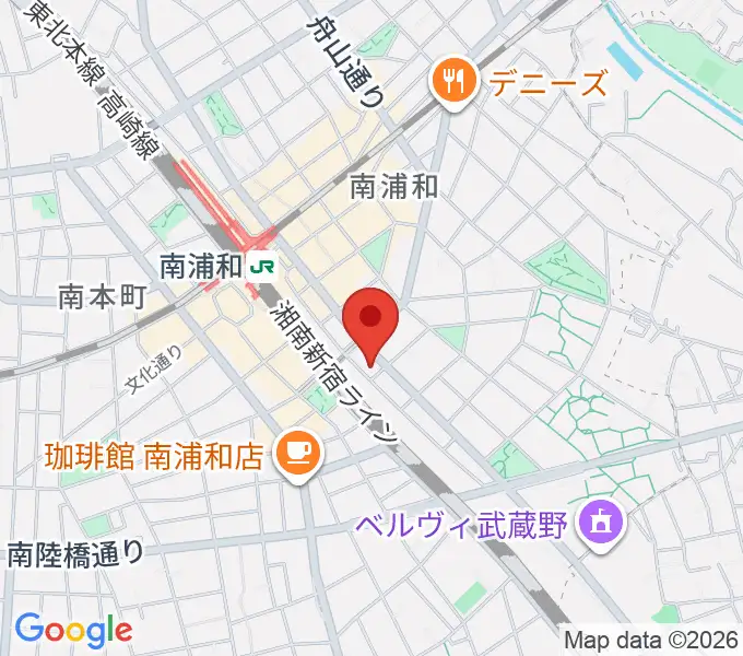 ミリオン楽器 南浦和店の地図