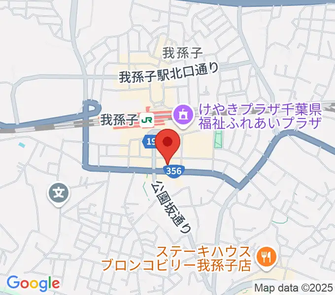 ミリオン楽器 我孫子センターの地図