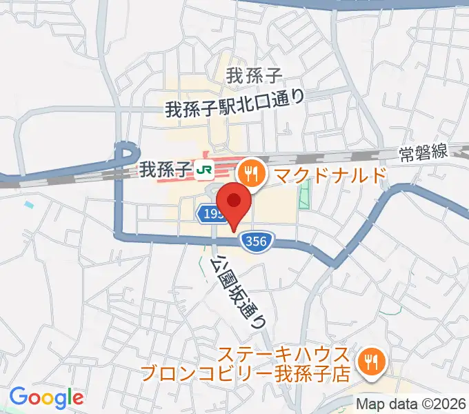 ミリオン楽器 我孫子センターの地図