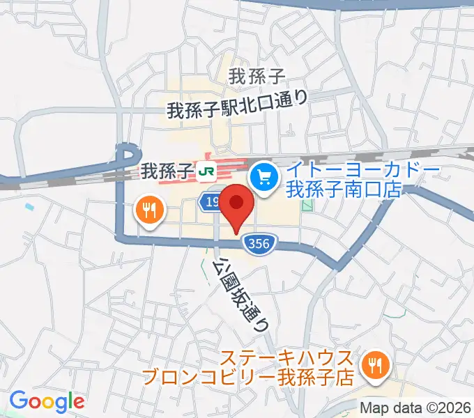 ミリオン楽器 我孫子センターの地図