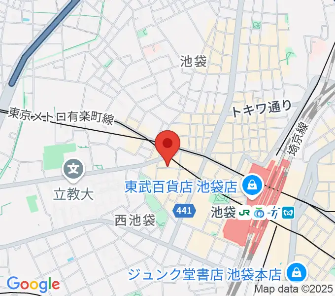 池袋サニースポットの地図