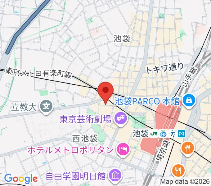 池袋サニースポットの地図