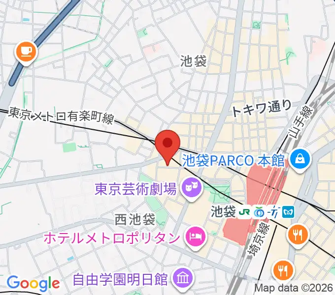 池袋サニースポットの地図