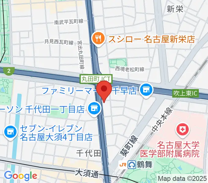 島村楽器 名古屋ギター&リペア店の地図