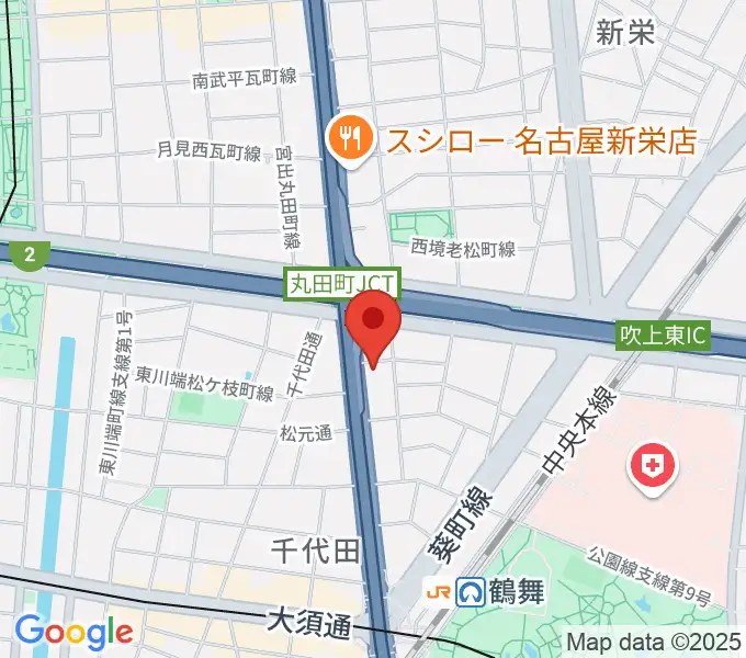 島村楽器 名古屋ギター&リペア店の地図