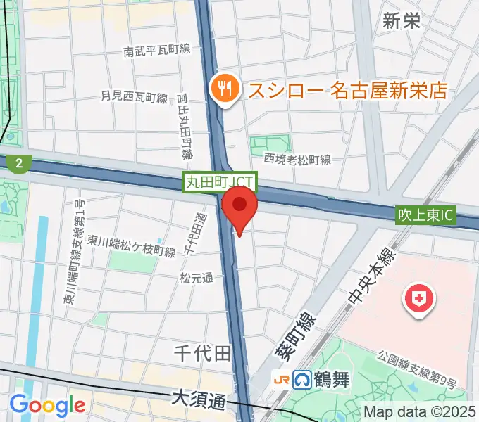 島村楽器 名古屋ギター&リペア店の地図