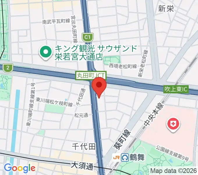 島村楽器 名古屋ギター&リペア店の地図