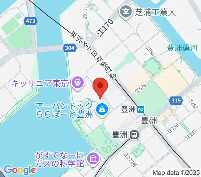 島村楽器ららぽーと豊洲店の地図