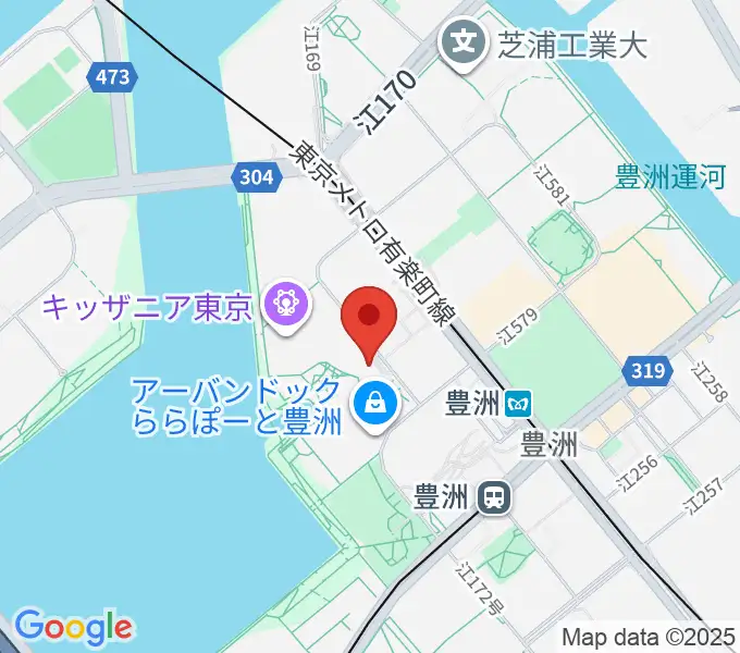 島村楽器ららぽーと豊洲店の地図