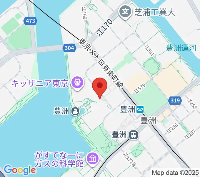 島村楽器ららぽーと豊洲店の地図