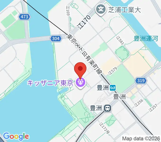 島村楽器ららぽーと豊洲店の地図