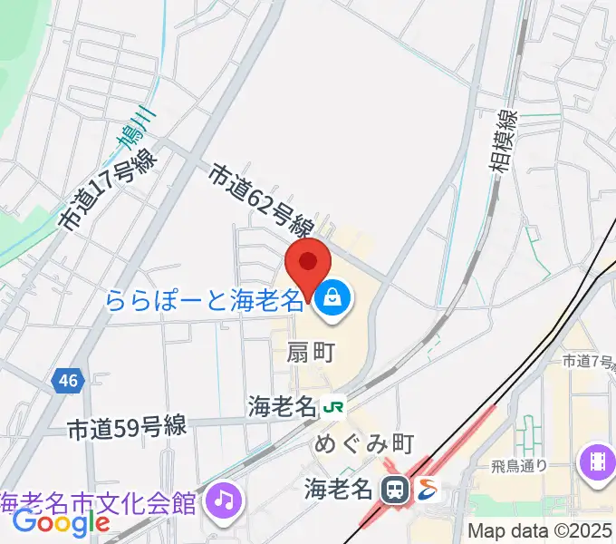 島村楽器ららぽーと海老名店の地図