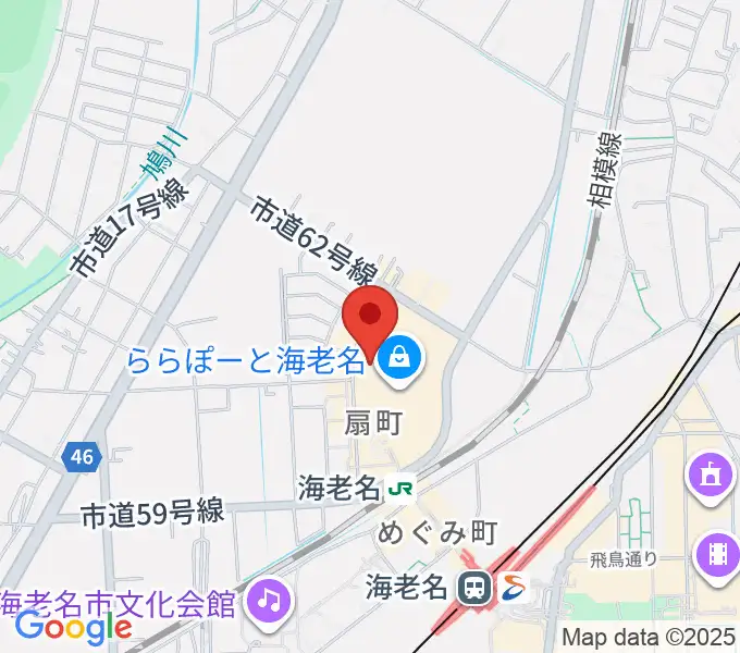 島村楽器ららぽーと海老名店の地図