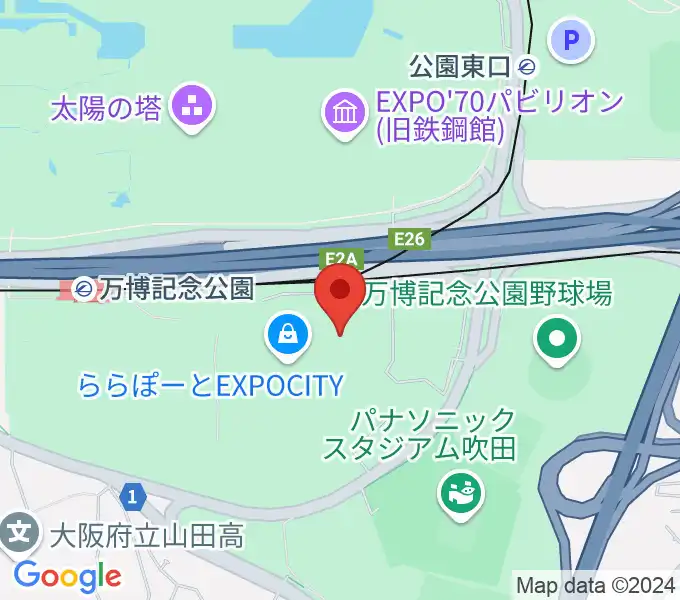 島村楽器ららぽーとEXPOCITY店の地図