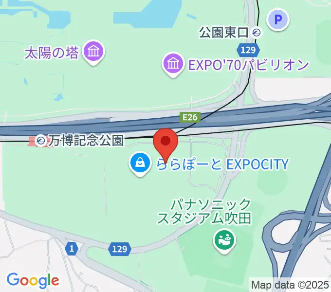 島村楽器ららぽーとEXPOCITY店の地図