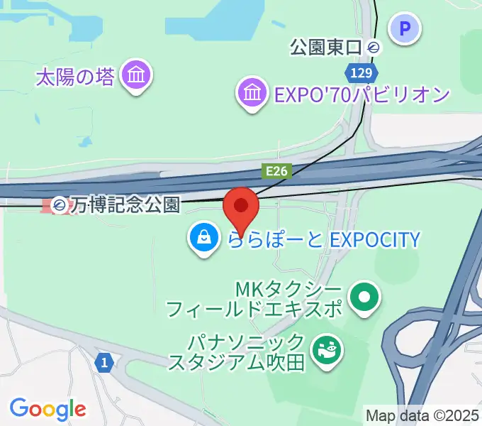 島村楽器ららぽーとEXPOCITY店の地図