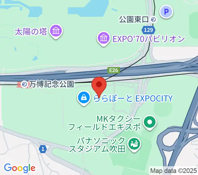 島村楽器ららぽーとEXPOCITY店の地図