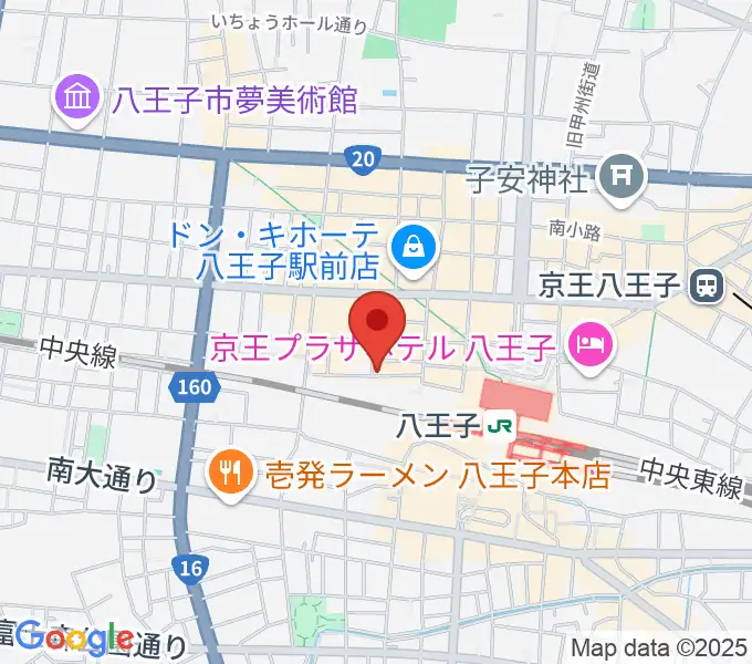 八王子ぐるままの地図