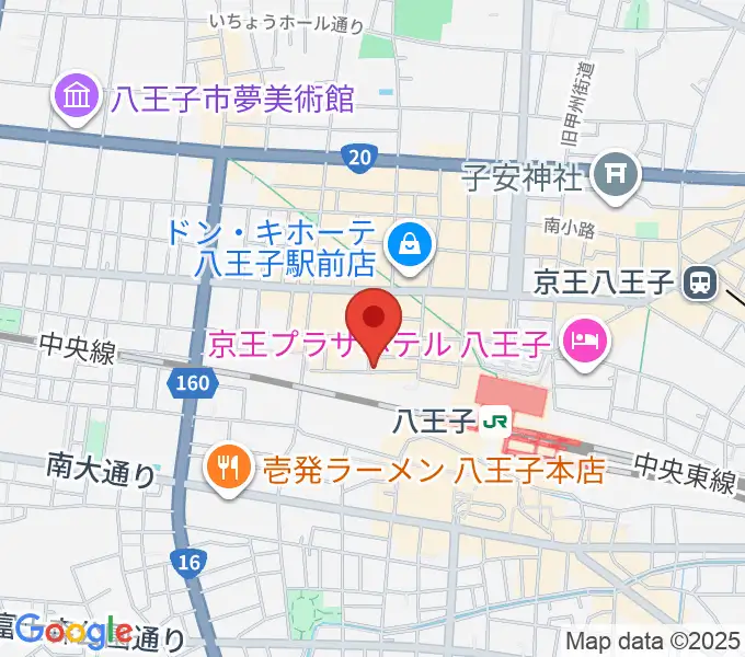 八王子ぐるままの地図