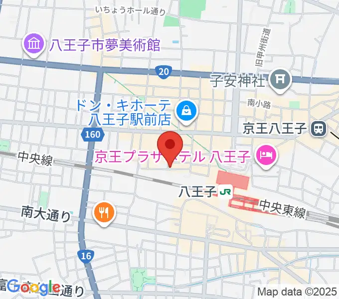 八王子ぐるままの地図