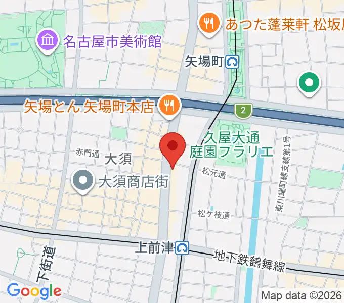 ESPミュージックスクール名古屋校の地図