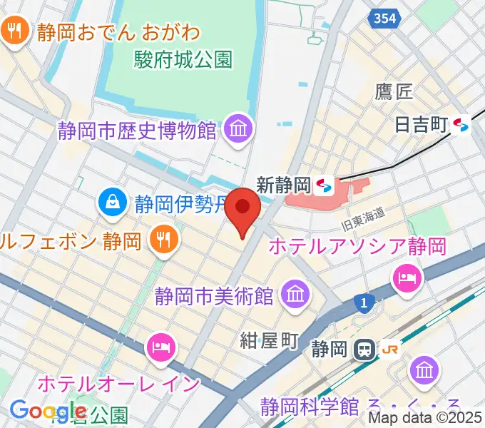 しずぎんホールユーフォニアの地図