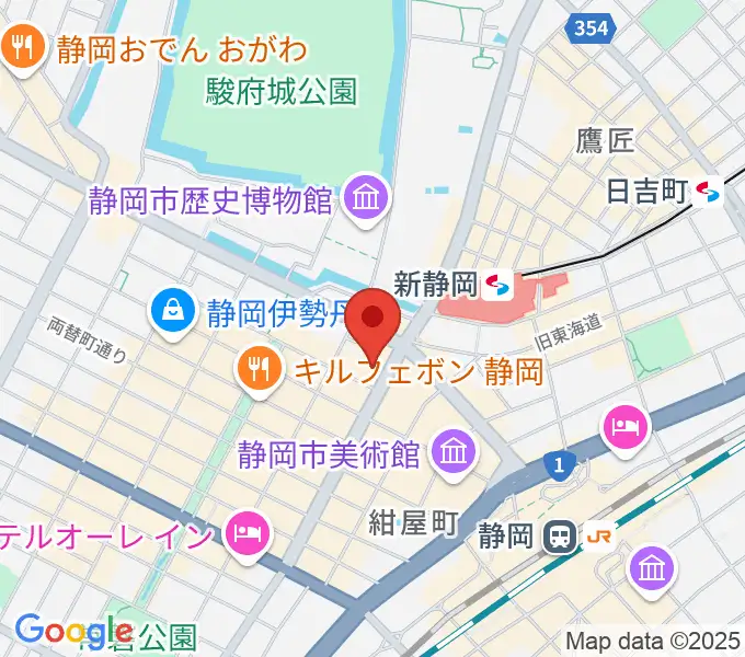しずぎんホールユーフォニアの地図