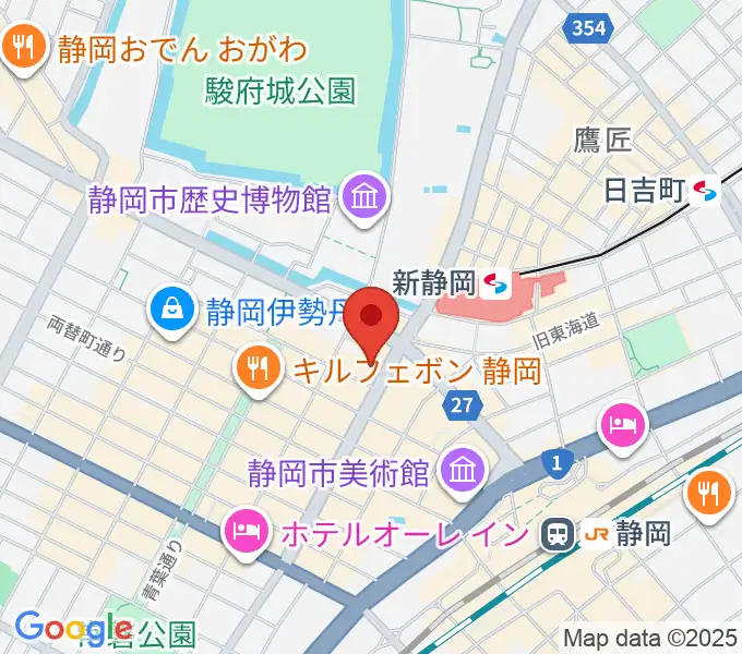 しずぎんホールユーフォニアの地図