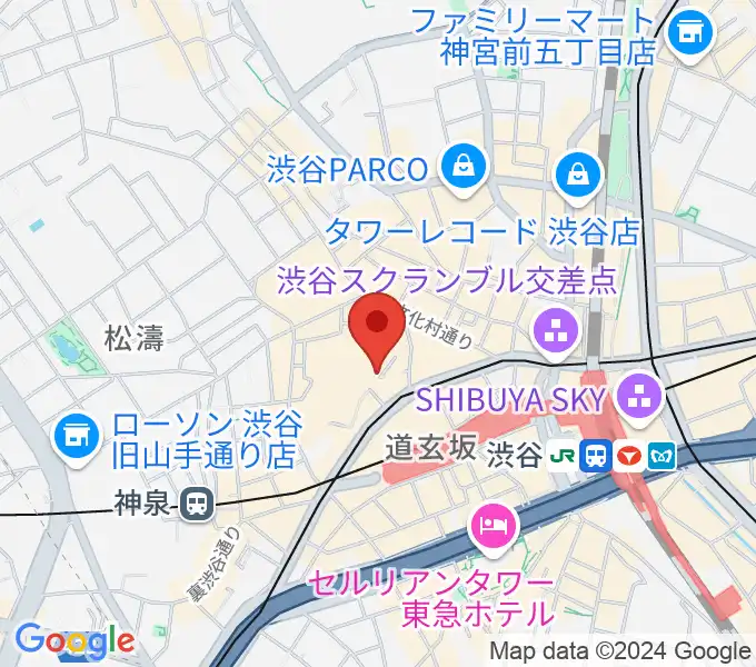 渋谷KO-KOの地図