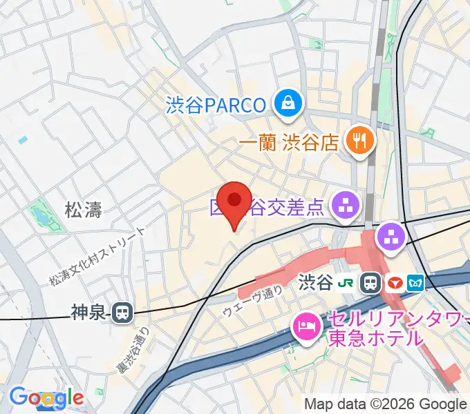 渋谷KO-KOの地図