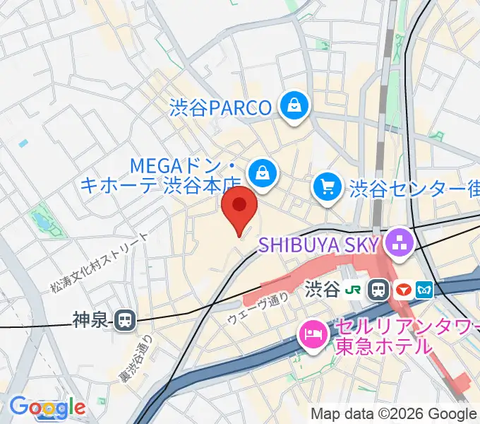 渋谷KO-KOの地図