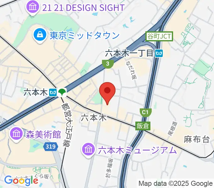 六本木REAL DIVA'Sの地図