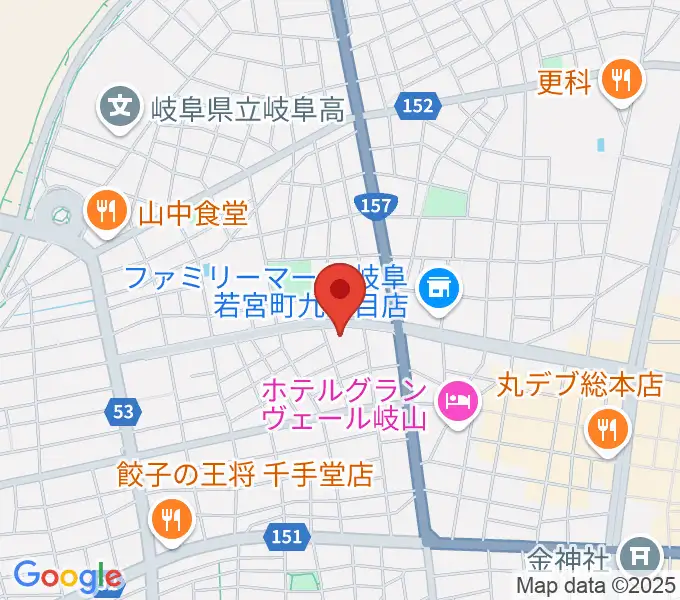 クララザール じゅうろく音楽堂の地図